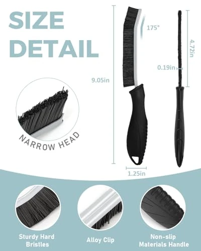 Hard Bristle Crevice Cleaning Brush - Multifunctional Gap Scrub Brush for Home Essentials, SXhyf