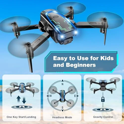 Mini Drone with Camera, 1080P HD Foldable Drone with Gravity Control — Drone