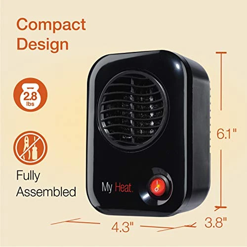 Personal Mini Space Heater with Single Speed, 200W, 6 Inches, Lasko