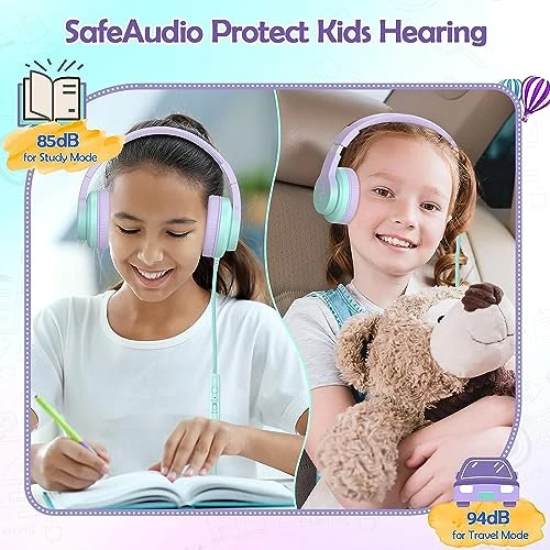 Kids Headphones with Microphone, Candy Bila