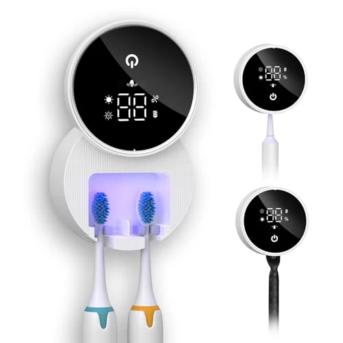 LED Smart Screen UV Toothbrush Cleaner Holder, Temracha