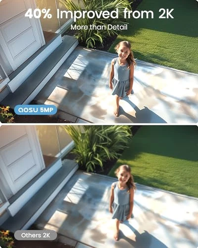 Solar Security Cameras Outdoor Wireless, Ultra HD Video Home Security System 4-Cam Kit — Security Camera, AOSU