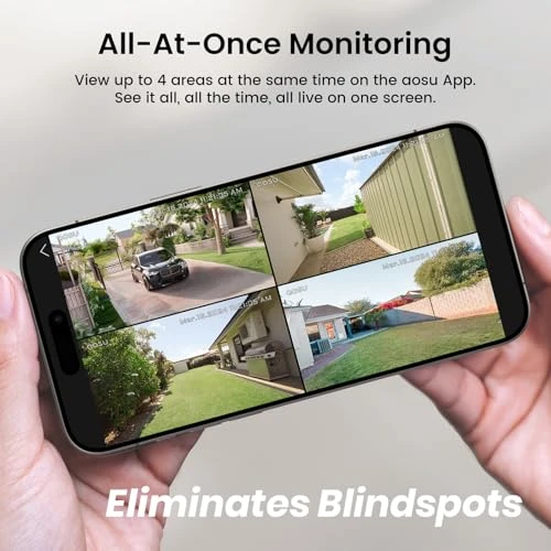 Solar Security Cameras Wireless Outdoor — Security Camera, AOSU