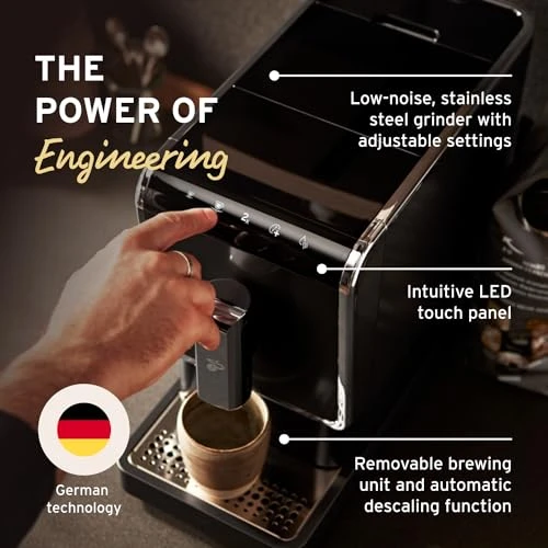Automatic Espresso & Coffee Machine with Built-in Grinder — Coffee Maker, Tchibo