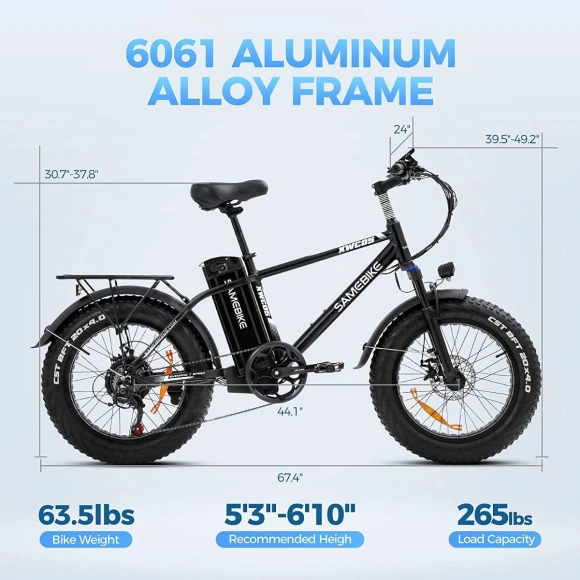 Electric Mountain Bike, SAMEBIKE