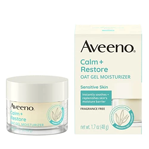 Oat Gel Facial Moisturizer for Sensitive Skin, Aveeno