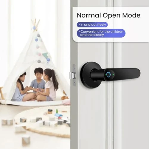 Smart Door Lock with Fingerprint, APP Control, and Key — Smart Lock, Kadonio