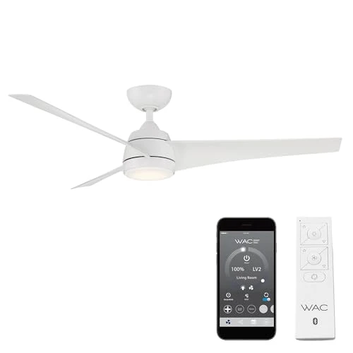 Outdoor Ceiling Fan with Lights and Remote Control, WAC Lighting