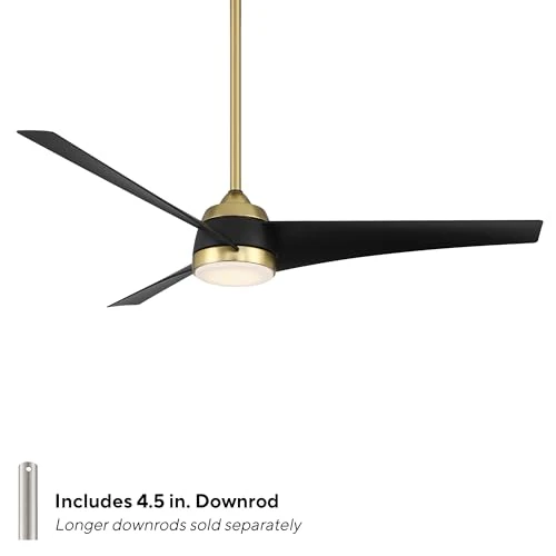 Outdoor Ceiling Fan with Lights and Remote Control — Smart Fan, WAC Lighting
