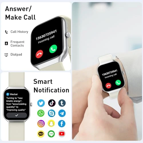 Smart Watch with Bluetooth Call and Fitness Tracker — Smart Watch, Motast