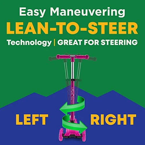 3 Wheel Kick Scooter with LED Lights, Lifemaster