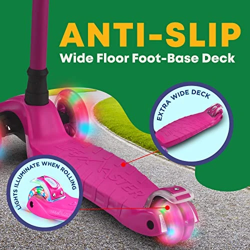 3 Wheel Kick Scooter with LED Lights, Lifemaster