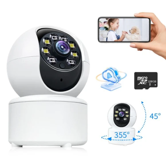 Mini 360 PTZ WiFi Surveillance Camera — Security Camera