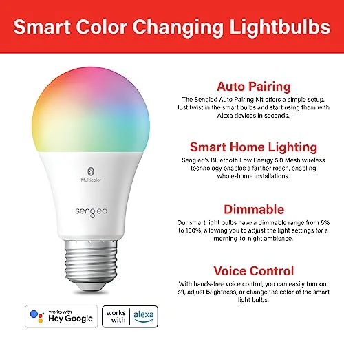 Smart Light Bulbs, Color Changing — Smart Light Bulb, Sengled