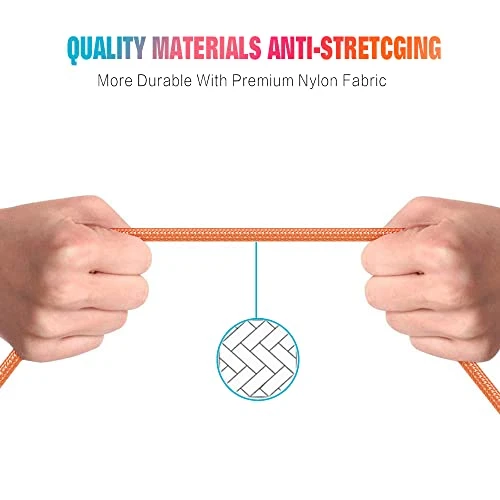 3 Pack 10FT 90 Degree Charging Cable, Exeric