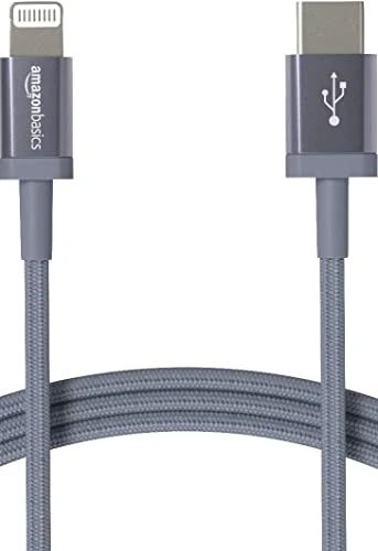 Fast Charging USB-C to Lightning iPhone Charger Cable, Amazon Basics