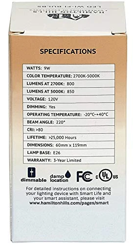 LED Smart Bulb — Smart Light Bulb, Hamilton Hills