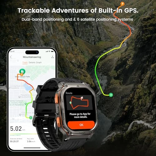 Military Smart Watch with GPS — GPS Watches, AMAZTIM