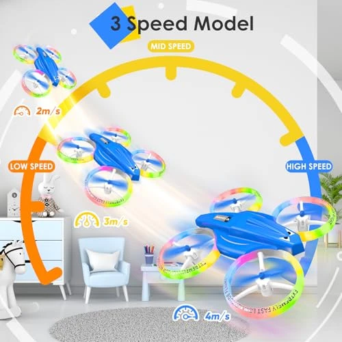 Mini Drone with LED Light and 360 Flip — Drone, Lisoco