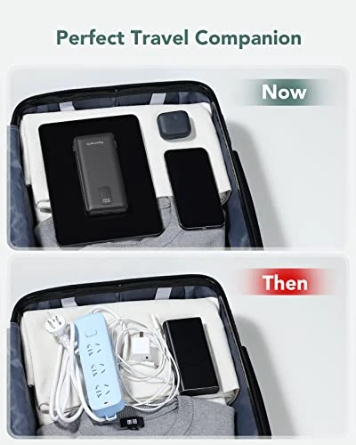 Portable Charger with Built-in Cables and Wall Plug — Power Bank, Charmast