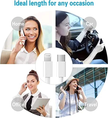 USB C to Lightning Cable, RCTech