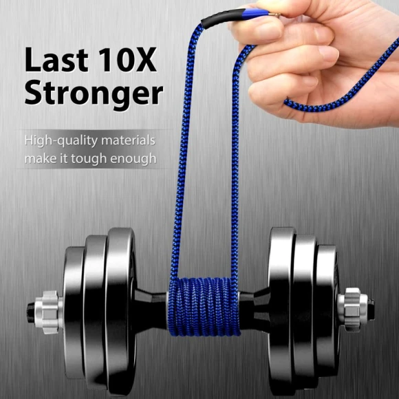 USB Lightning Cable 3 Pack 6FT, Longlidie