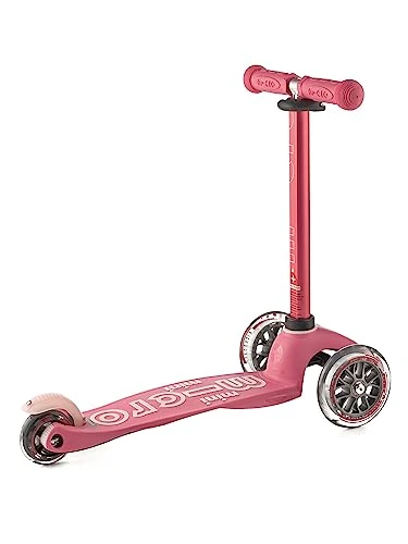 Mini Deluxe 3-Wheeled Lean-to-Steer Scooter for Kids, Micro