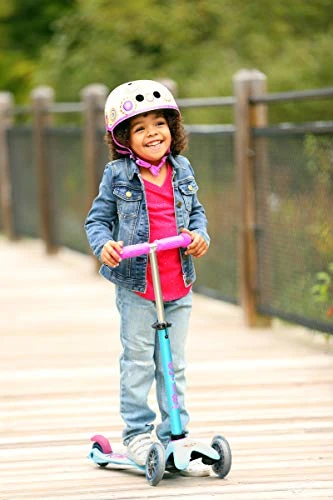 Mini Deluxe 3-Wheeled Lean-to-Steer Micro Scooter for Kids, Micro