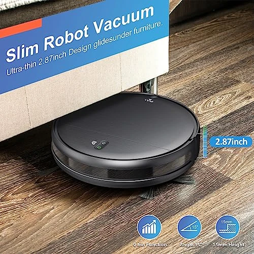 2 in 1 Robotic Vacuum Cleaner with Schedule, App/Voice — Robot Vacuum, MAMNV