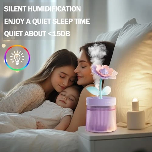 Cute Mini Humidifier with 2 Mist Modes and Night Light — Humidifier, ShunChengFa
