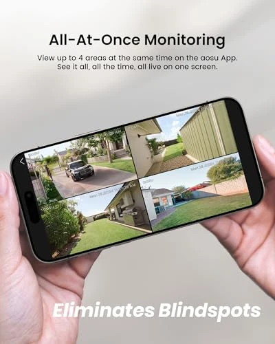 Solar Security Cameras Wireless Outdoor — Security Camera, AOSU