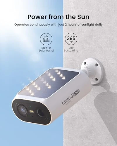 Solar Security Cameras Wireless Outdoor — Security Camera, AOSU