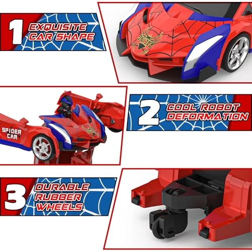 Transform RC Cars with 360° Rotation, BLUEJAY