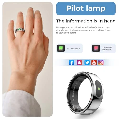 Smart Ring with Instant Notification Alerts & Gesture Control — Smart Ring, Hugrow