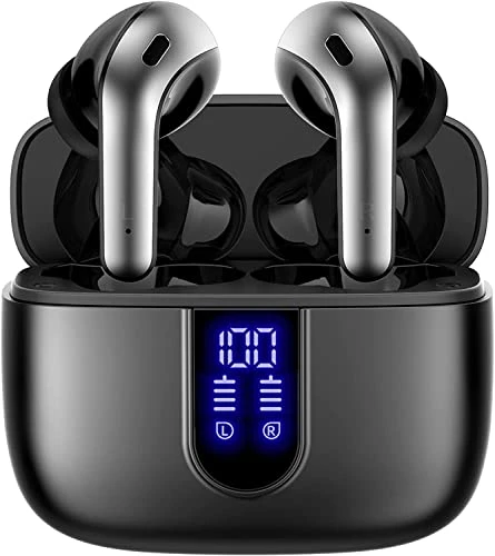 True Wireless Earbuds with LED Power Display and Wireless Charging — Wireless Earbuds, TAGRY