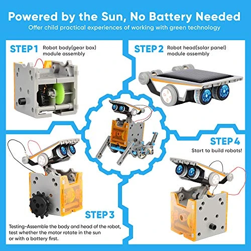 12-in-1 Education Solar Robot Toys — STEM Toys, Sillbird