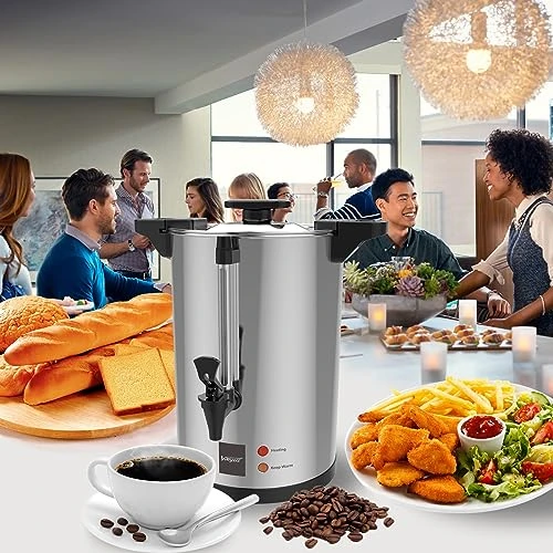 Commercial Grade Stainless Steel Coffee Urn, Valgus