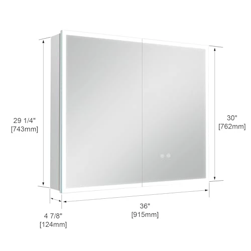 LED Mirror Medicine Cabinet, Wemin Smart Home