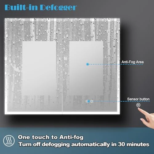 LED Mirror Medicine Cabinet, Wemin Smart Home