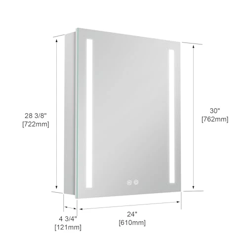 LED Mirror Medicine Cabinet, Wemin Smart Home