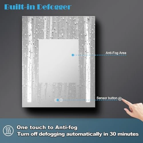 LED Mirror Medicine Cabinet, Wemin Smart Home