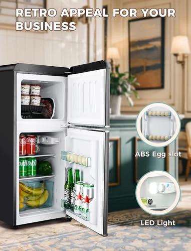 Mini Fridge with Freezer, Anypro