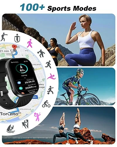 Smart Watch with Bluetooth Calling and Fitness Tracking — Smart Watch, BYBUKCKR