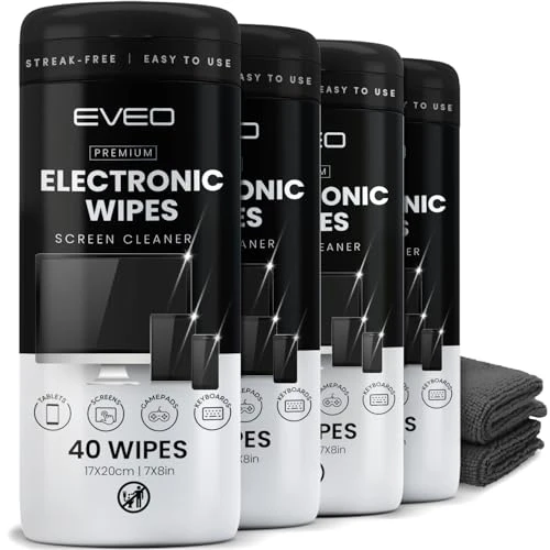 Electronic Wipes Streak-Free for Screen Cleaner, EVEO