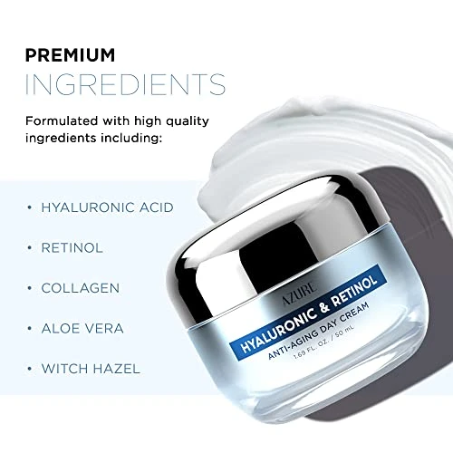 Hyaluronic & Retinol Face Moisturizer, Azure