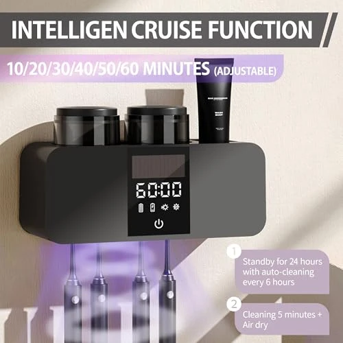 Smart Toothbrush Cleaner & Wall Mounted Holder — Electric Toothbrush, Stageya