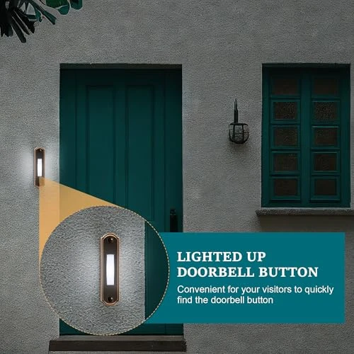 Lighted Doorbell Button, Dreyoo