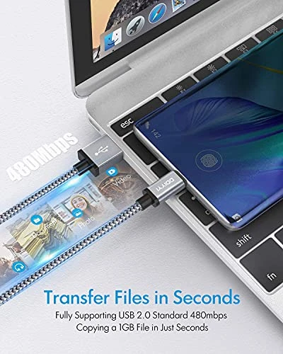 Long USB C Cable 10 ft 3-Pack, DDIYYI