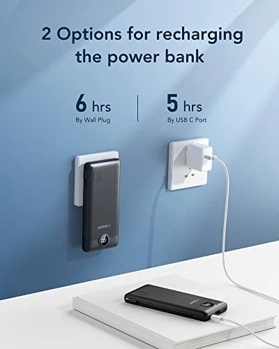 Portable Charger with Built-in Cables and Wall Plug — Power Bank, VEGER