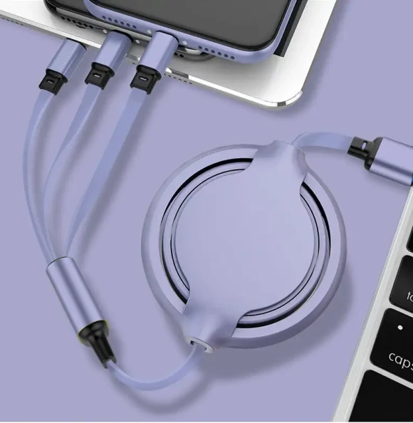 Retractable 3 in 1 Charging Cable